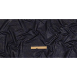 Night Sky Striped Cotton and Polyester Dobby with Gunmetal Striated Foil Topcoat