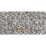 Obsidian and White Striated Lamination Striped Cotton and Polyester Dobby