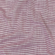 Amaranth and White Striped Slubbed Cotton and Polyester Woven