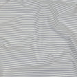 White and Blue Gray Candy Striped Cotton and Polyester Shirting