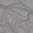 Black and White Railroad Stripes Cotton and Polyester Woven
