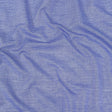 Cobalt and White Pinstriped Cotton and Polyester Shirting
