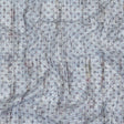 Red and Blue Flowers and Dots Cotton and Polyester Shirting with Distressed Foil Topcoat