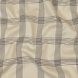 Beige, Brown and White Glen Plaid Twill Cotton Shirting