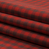 Red and Brown Checkered Twill Cotton Shirting