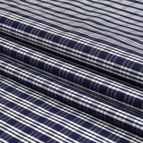 Astral Aura and White Plaid Twill Cotton Shirting