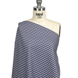 Astral Aura and White Plaid Twill Cotton Shirting