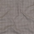 Peppercorn and White Glen Plaid Twill Cotton Shirting