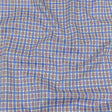 Violet, Wedgewood and White Plaid Twill Cotton Shirting