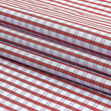 Red, Pink and Pale Blue Checkered Cotton Shirting