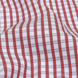 Red, Pink and Pale Blue Checkered Cotton Shirting
