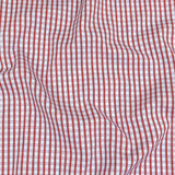 Red, Pink and Pale Blue Checkered Cotton Shirting