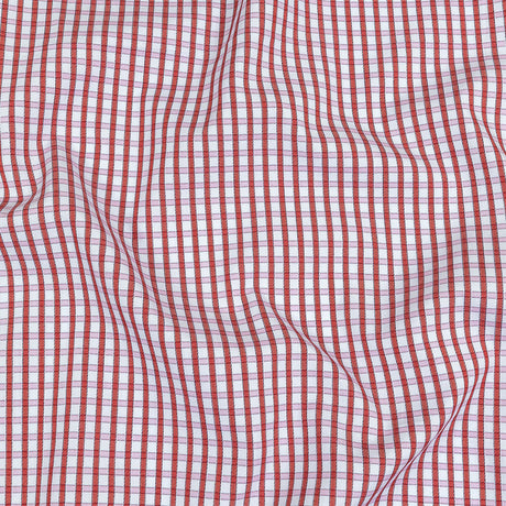 Red, Pink and Pale Blue Checkered Cotton Shirting