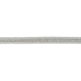 Gray and Silver Criss Cross Braided Trim - 0.3125"