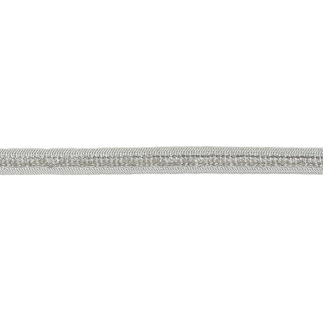 Gray and Silver Criss Cross Braided Trim - 0.3125"