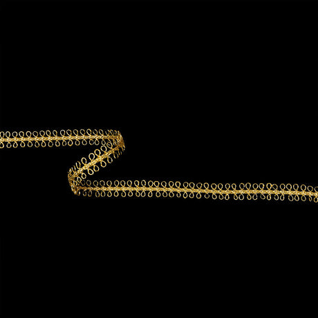 Metallic Gold Loopy Braided Trim - 0.5"