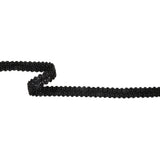 Black Classic Cotton Blend Gimp Braided Trim - 0.625"