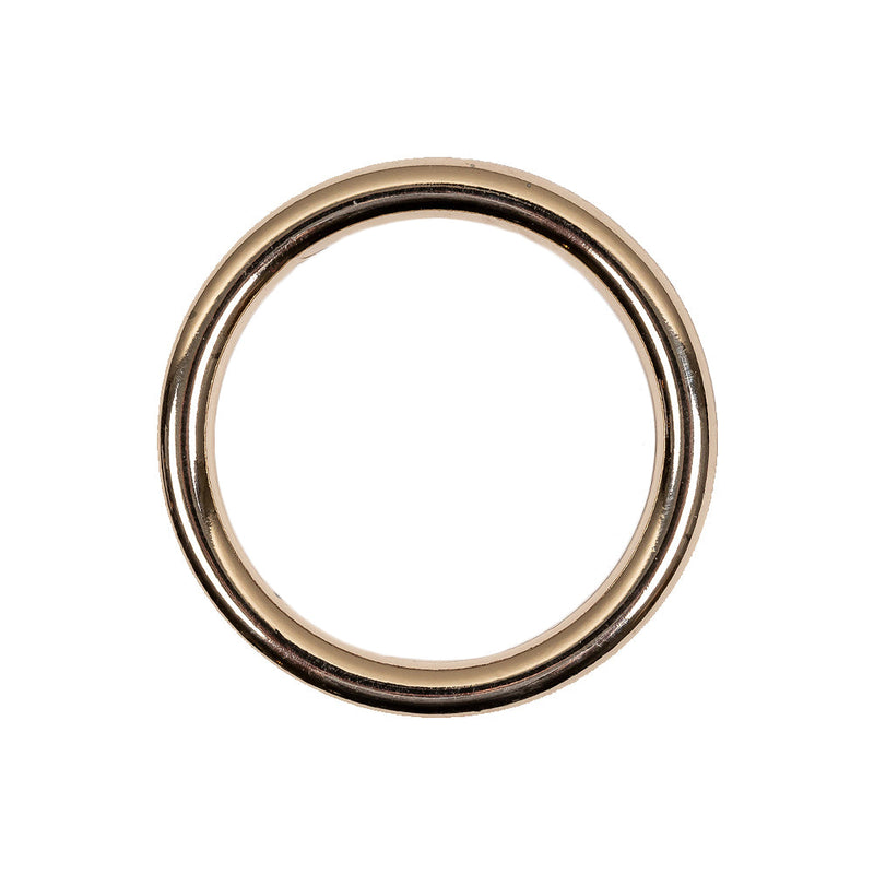 Gold Solid Metal O Ring - 1"