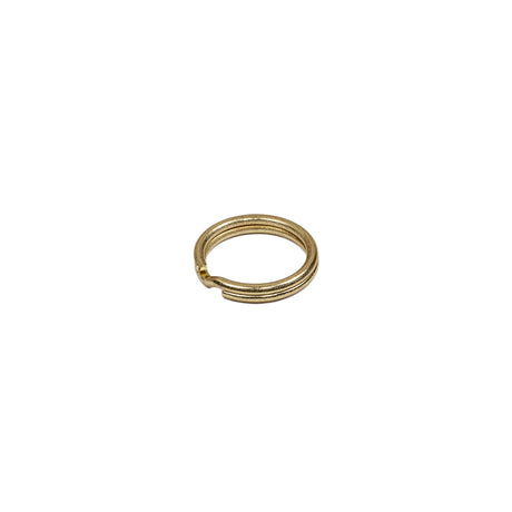 Gold Metal Split Keychain Ring - 0.375"