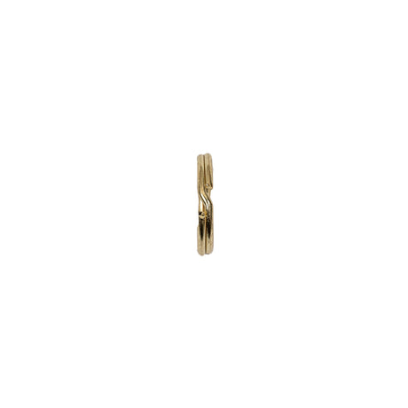 Gold Metal Split Keychain Ring - 0.375"
