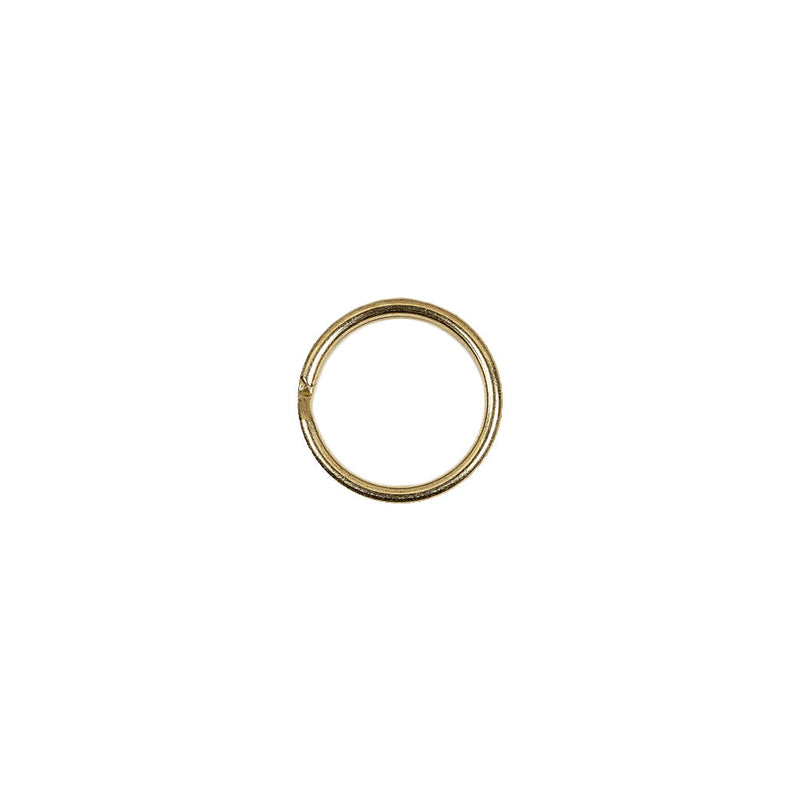 Gold Metal Split Keychain Ring - 0.375"