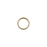 Gold Metal Split Keychain Ring - 0.375"