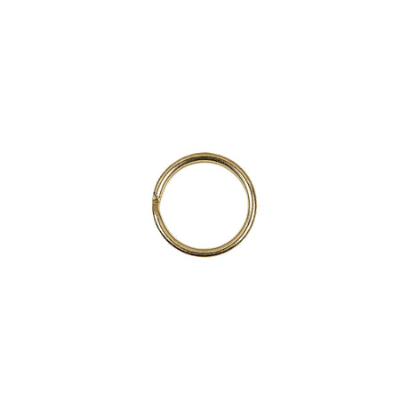 Gold Metal Split Keychain Ring - 0.375"