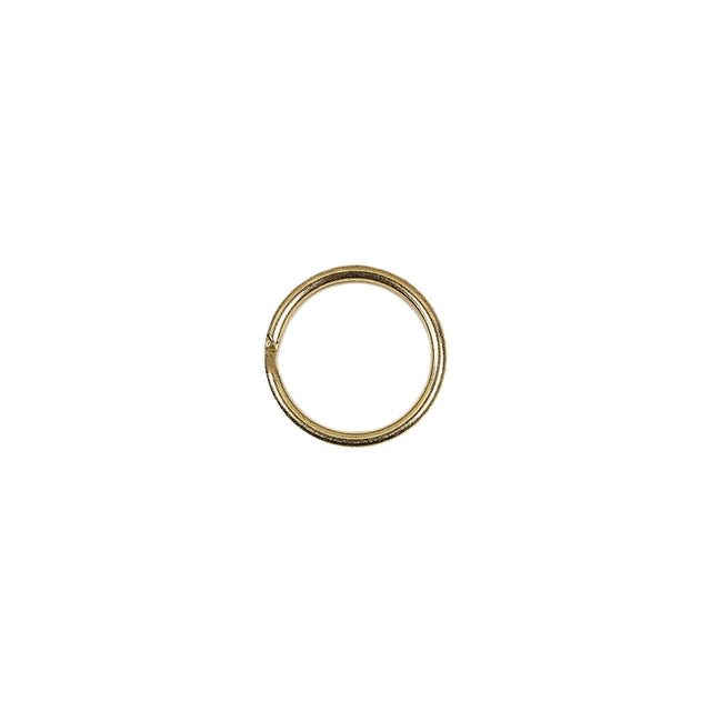 Gold Metal Split Keychain Ring - 0.375"