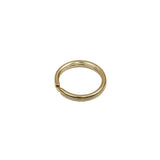 Gold Metal Split Keychain Ring - 0.5"
