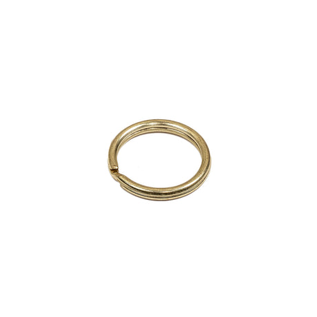 Gold Metal Split Keychain Ring - 0.5"