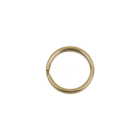 Gold Metal Split Keychain Ring - 0.5"