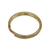 Gold Metal Split Keychain Ring - 1.0625"