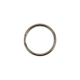 Nickel Metal Split Keychain Ring - 0.625"