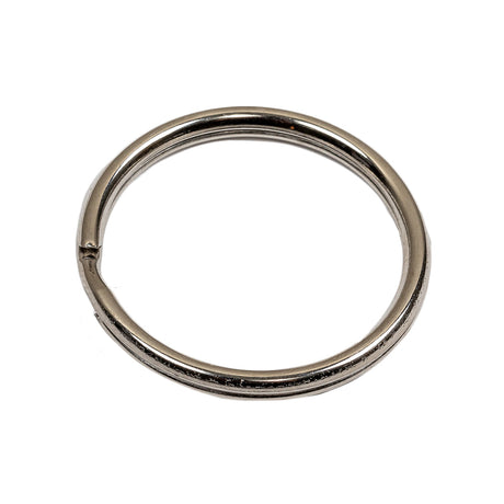 Nickel Metal Split Keychain Ring - 1.125"