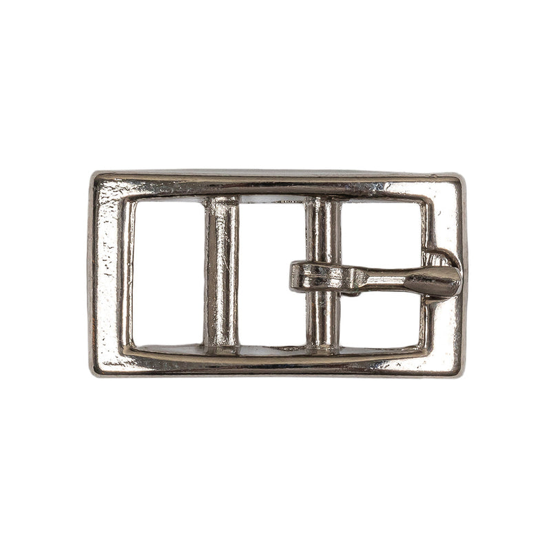 Silver Rectangular Metal Buckle - 0.5625" x 1"