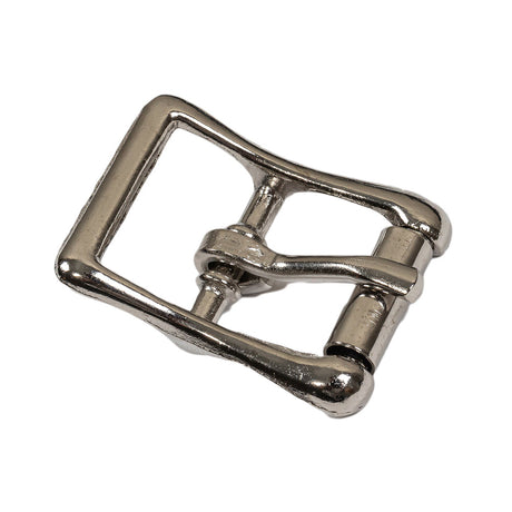 Silver Bent Organic Rectangle Metal Buckle - 1" x 1.25"