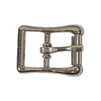 Silver Bent Organic Rectangle Metal Buckle - 1" x 1.25"