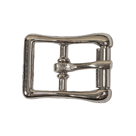 Silver Bent Organic Rectangle Metal Buckle - 1" x 1.25"