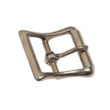Silver Bent Rectangle Metal Buckle - 1.375" x 1.5"