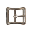 Silver Bent Rectangle Metal Buckle - 1.375" x 1.5"