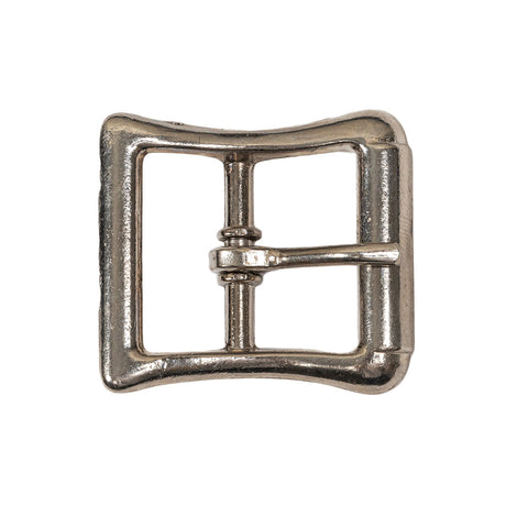 Silver Bent Rectangle Metal Buckle - 1.375" x 1.5"