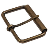 Antique Gold Rectangular Metal Roller Buckle - 2.375" x 1.625"