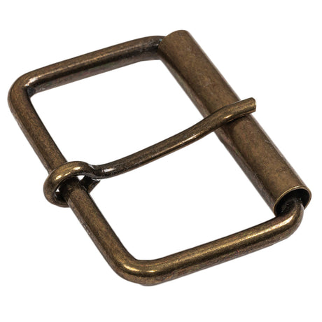 Antique Gold Rectangular Metal Roller Buckle - 2.375" x 1.625"