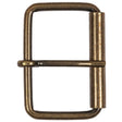 Antique Gold Rectangular Metal Roller Buckle - 2.375" x 1.625"