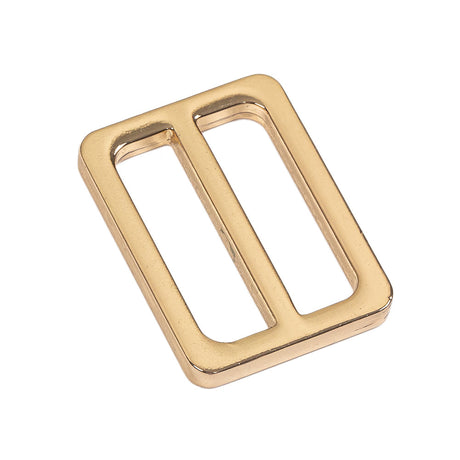 Bright Gold Rectangular Metal Slider - 1.25" x 1"
