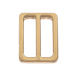 Bright Gold Rectangular Metal Slider - 1.25" x 1"