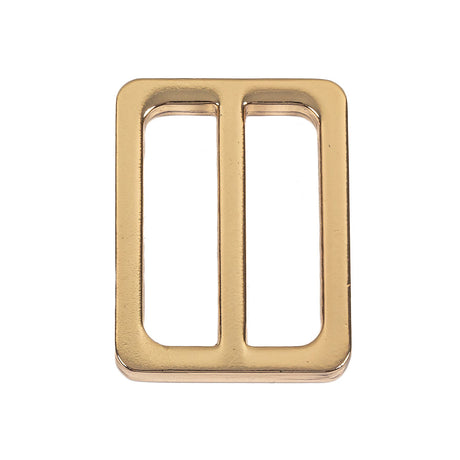 Bright Gold Rectangular Metal Slider - 1.25" x 1"
