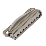 Silver Metal Suspender Slide Adjusters Pair - 1.5"