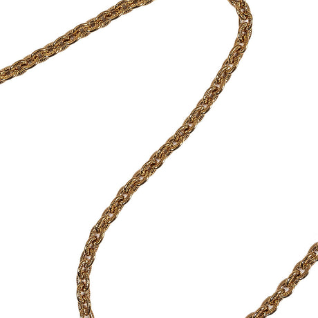 Gold Textured Chain Purse Strap with Triangular Rings - 16" x 0.375"