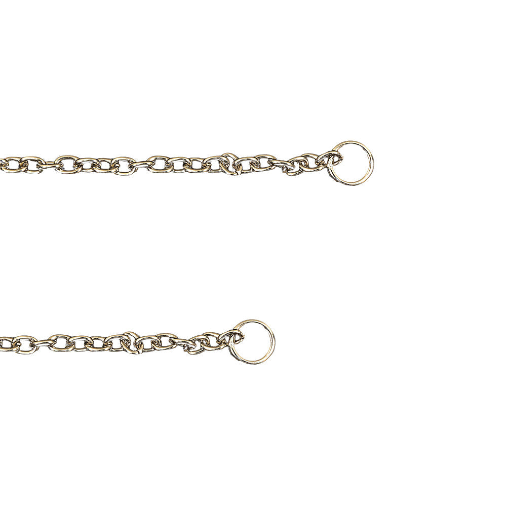 Silver Chain Purse Strap with O Rings - 44" X 0.375"